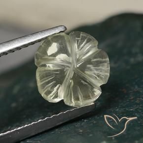 Quartz Jaune clair naturelle Taille Fleur, 1.83 ct, Transparent