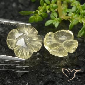 Shop natural 4.68ct Jaune verdâtre Quartz gems, Taille Fleur, from Brésil at GemSelect. In stock, global shipping!