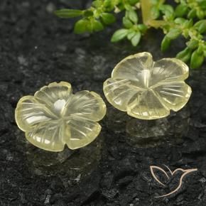 Shop natural 5.58ct Jaune moyen Quartz gems, Taille Fleur, from Brésil at GemSelect. In stock, global shipping!
