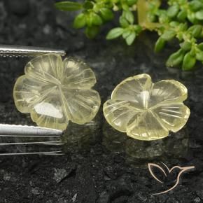 Shop natural 5.58ct Jaune moyen Quartz gems, Taille Fleur, from Brésil at GemSelect. In stock, global shipping!