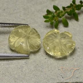 Shop natural 7.61ct Jaune moyen Quartz gems, Taille Fleur, from Brésil at GemSelect. In stock, global shipping!