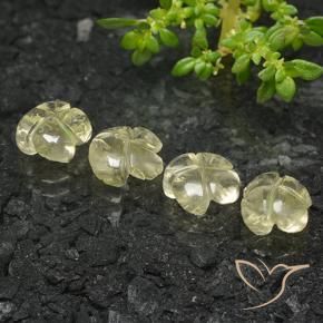 Shop natural 5.12ct Jaune crème pâle Quartz gems, Taille Fleur, from Brésil at GemSelect. In stock, global shipping!