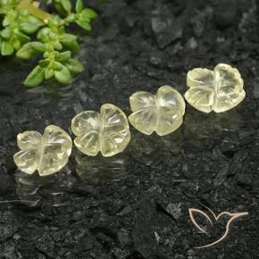 Shop natural 4.19ct Jaune crème pâle Quartz gems, Taille Fleur, from Brésil at GemSelect. In stock, global shipping!