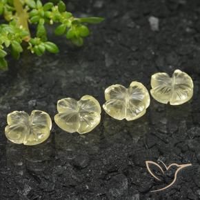 Shop natural 4.78ct Jaune moyen Quartz gems, Taille Fleur, from Brésil at GemSelect. In stock, global shipping!