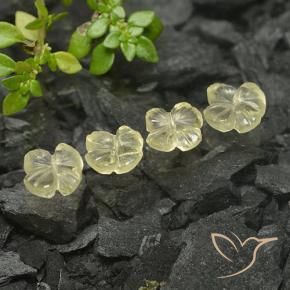 Shop natural 2.59ct Jaune pâle Quartz gems, Taille Fleur, from Brésil at GemSelect. In stock, global shipping!