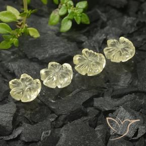 Shop natural 4.37ct Jaune moyen Quartz gems, Taille Fleur, from Brésil at GemSelect. In stock, global shipping!