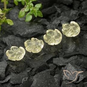 Shop natural 4.19ct Jaune moyen Quartz gems, Taille Fleur, from Brésil at GemSelect. In stock, global shipping!