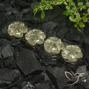 Shop natural 8.95ct Jaune moyen Quartz gems, Taille Fleur, from Brésil at GemSelect. In stock, global shipping!