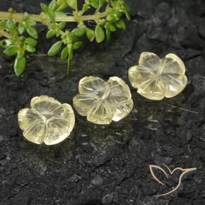 Shop natural 7.35ct Jaune verdâtre Quartz gems, Taille Fleur, from Brésil at GemSelect. In stock, global shipping!