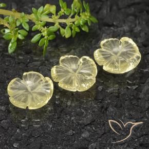 Shop natural 10.19ct Jaune moyen-léger Quartz gems, Taille Fleur, from Brésil at GemSelect. In stock, global shipping!