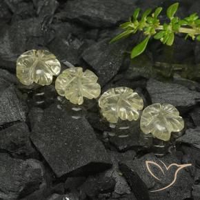 Shop natural 4.30ct Jaune pâle Quartz gems, Taille Fleur, from Brésil at GemSelect. In stock, global shipping!