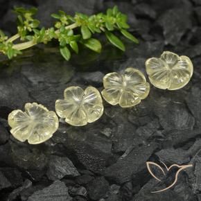 Shop natural 6.50ct Jaune moyen Quartz gems, Taille Fleur, from Brésil at GemSelect. In stock, global shipping!