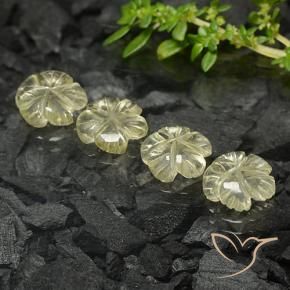Shop natural 6.50ct Jaune moyen Quartz gems, Taille Fleur, from Brésil at GemSelect. In stock, global shipping!
