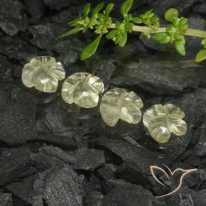 Shop natural 3.36ct Jaune pâle Quartz gems, Taille Fleur, from Brésil at GemSelect. In stock, global shipping!