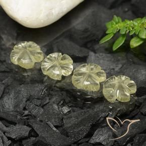 Shop natural 5.12ct Jaune clair Quartz gems, Taille Fleur, from Brésil at GemSelect. In stock, global shipping!