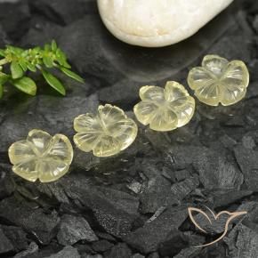 Shop natural 7.35ct Jaune clair Quartz gems, Taille Fleur, from Brésil at GemSelect. In stock, global shipping!