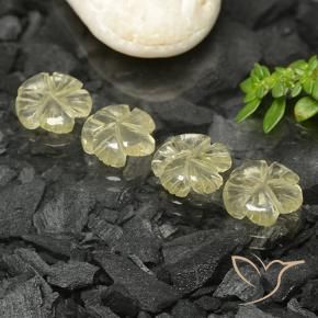 Shop natural 7.35ct Jaune clair Quartz gems, Taille Fleur, from Brésil at GemSelect. In stock, global shipping!