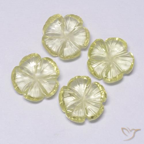 Shop natural 7.69ct Jaune lagon Quartz gems, Taille Fleur, from Brésil at GemSelect. In stock, global shipping!