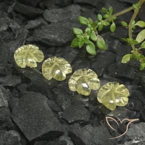 Shop natural 5.93ct Jaune ananas léger Quartz gems, Taille Fleur, from Brésil at GemSelect. In stock, global shipping!
