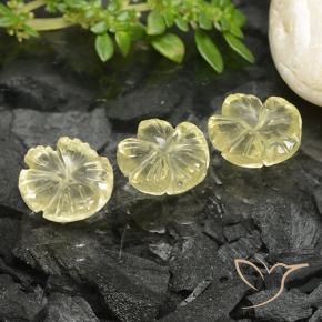 Shop natural 6.74ct Jaune moyen Quartz gems, Taille Fleur, from Brésil at GemSelect. In stock, global shipping!