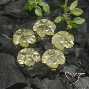 Shop natural 6.01ct Jaune clair Quartz gems, Taille Fleur, from Brésil at GemSelect. In stock, global shipping!