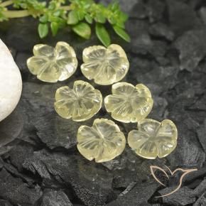Shop natural 10.01ct Jaune clair Quartz gems, Taille Fleur, from Brésil at GemSelect. In stock, global shipping!