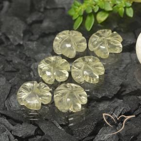 Shop natural 10.01ct Jaune clair Quartz gems, Taille Fleur, from Brésil at GemSelect. In stock, global shipping!