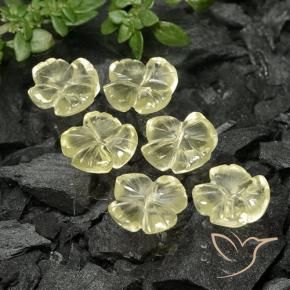 Shop natural 7.83ct Jaune moyen Quartz gems, Taille Fleur, from Brésil at GemSelect. In stock, global shipping!