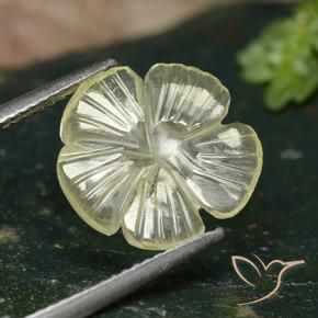 Quartz Jaune moyen naturelle Taille Fleur, 2.82 ct, Transparent