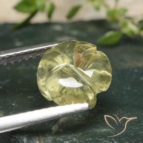Quartz Jaune moyen naturelle Taille Fleur, 2.33 ct, Transparent