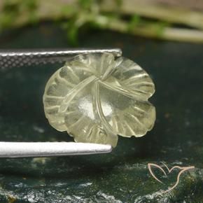 Quartz Jaune moyen naturelle Taille Fleur, 4.25 ct, Transparent