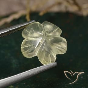 Quartz Jaune moyen naturelle Taille Fleur, 1.97 ct, Transparent