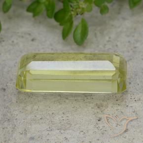Quartz Vert jaune naturelle Octogone / coupe Émeraude, 6.44 ct, VVS-VS