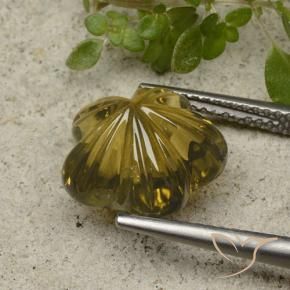 Quartz Or moyen naturelle Taille Fleur, 6.05 ct, Transparent