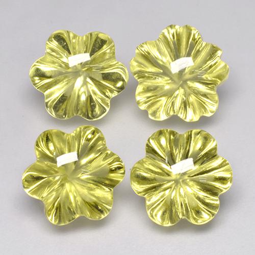 Shop natural 15.85ct Jaune verdâtre Quartz gems, Taille Fleur, from Brésil at GemSelect. In stock, global shipping!