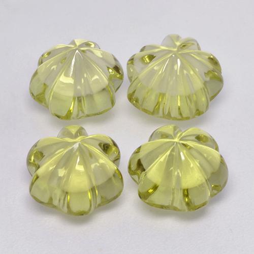 Shop natural 15.85ct Jaune verdâtre Quartz gems, Taille Fleur, from Brésil at GemSelect. In stock, global shipping!
