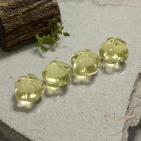 Shop natural 20.16ct Jaune clair Quartz gems, Taille Fleur, from Brésil at GemSelect. In stock, global shipping!