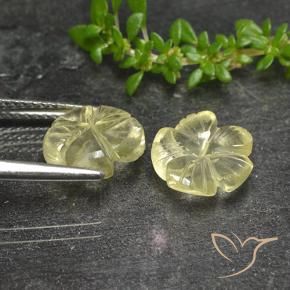 Shop natural 3.99ct Jaune pâle Quartz gems, Taille Fleur, from Brésil at GemSelect. In stock, global shipping!