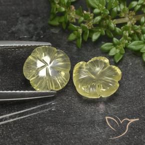 Shop natural 5.03ct Jaune moyen Quartz gems, Taille Fleur, from Brésil at GemSelect. In stock, global shipping!