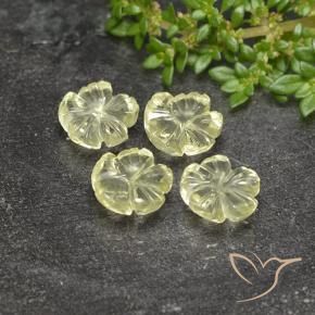 Shop natural 5.77ct Jaune verdâtre clair Quartz gems, Taille Fleur, from Brésil at GemSelect. In stock, global shipping!