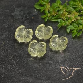 Shop natural 4.98ct Jaune clair Quartz gems, Taille Fleur, from Brésil at GemSelect. In stock, global shipping!