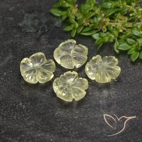 Shop natural 5.16ct Jaune verdâtre clair Quartz gems, Taille Fleur, from Brésil at GemSelect. In stock, global shipping!