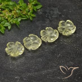 Shop natural 5.16ct Jaune verdâtre clair Quartz gems, Taille Fleur, from Brésil at GemSelect. In stock, global shipping!