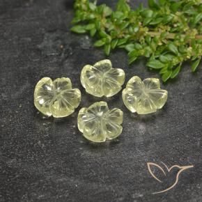 Shop natural 7.80ct Jaune clair Quartz gems, Taille Fleur, from Brésil at GemSelect. In stock, global shipping!