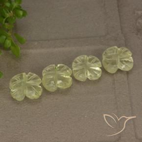 Shop natural 3.49ct Jaune clair Quartz gems, Taille Fleur, from Brésil at GemSelect. In stock, global shipping!