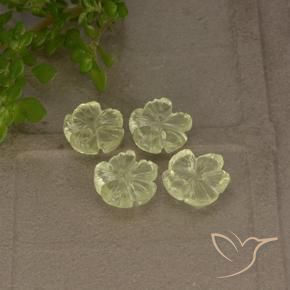 Shop natural 4.14ct Jaune verdâtre clair Quartz gems, Taille Fleur, from Brésil at GemSelect. In stock, global shipping!