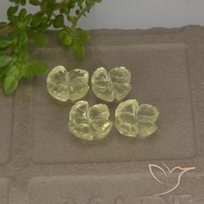 Shop natural 4.39ct Jaune clair Quartz gems, Taille Fleur, from Brésil at GemSelect. In stock, global shipping!