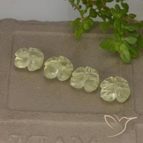 Shop natural 4.39ct Jaune clair Quartz gems, Taille Fleur, from Brésil at GemSelect. In stock, global shipping!