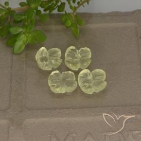 Shop natural 3.11ct Jaune verdâtre clair Quartz gems, Taille Fleur, from Brésil at GemSelect. In stock, global shipping!