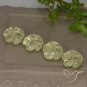 Shop natural 5.20ct Jaune clair Quartz gems, Taille Fleur, from Brésil at GemSelect. In stock, global shipping!